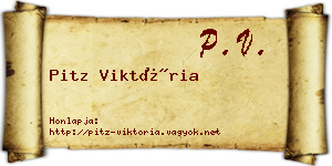Pitz Viktória névjegykártya